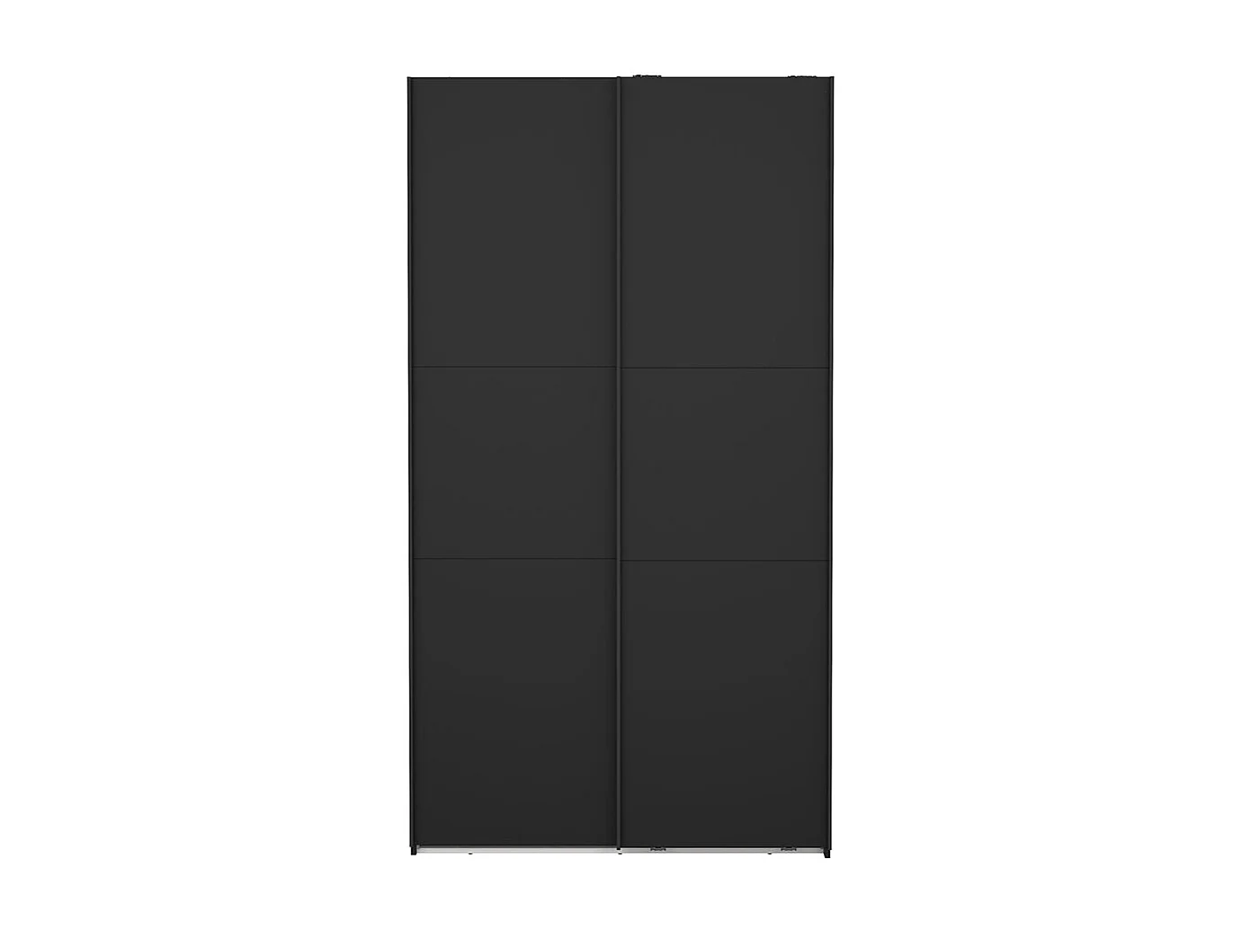 Como armoire coulissante 2 portes 120x220cm noir mat.