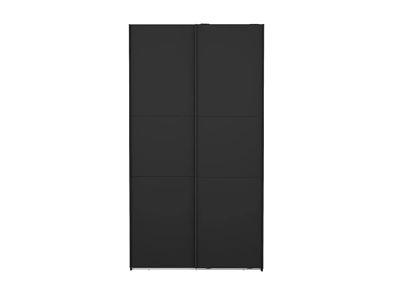 Como armoire coulissante 2 portes 120x220cm noir mat.