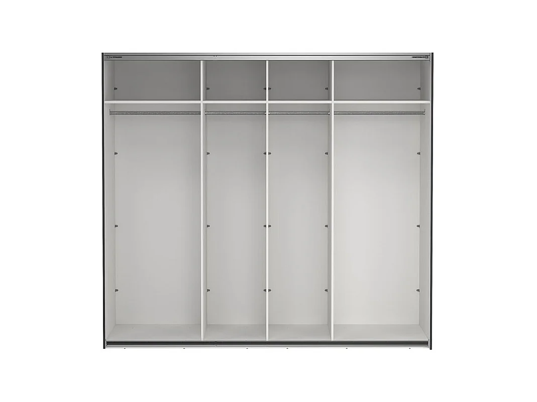 Como armoire coulissante 2 portes 245x220cm gris mat.