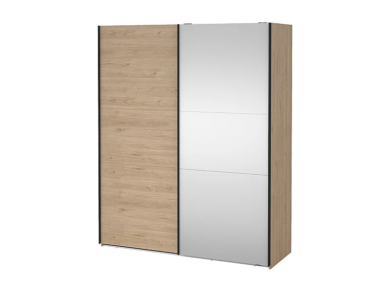 Como Schiebetürenschrank 2 Türen 180x220cm Eiche Dekor.