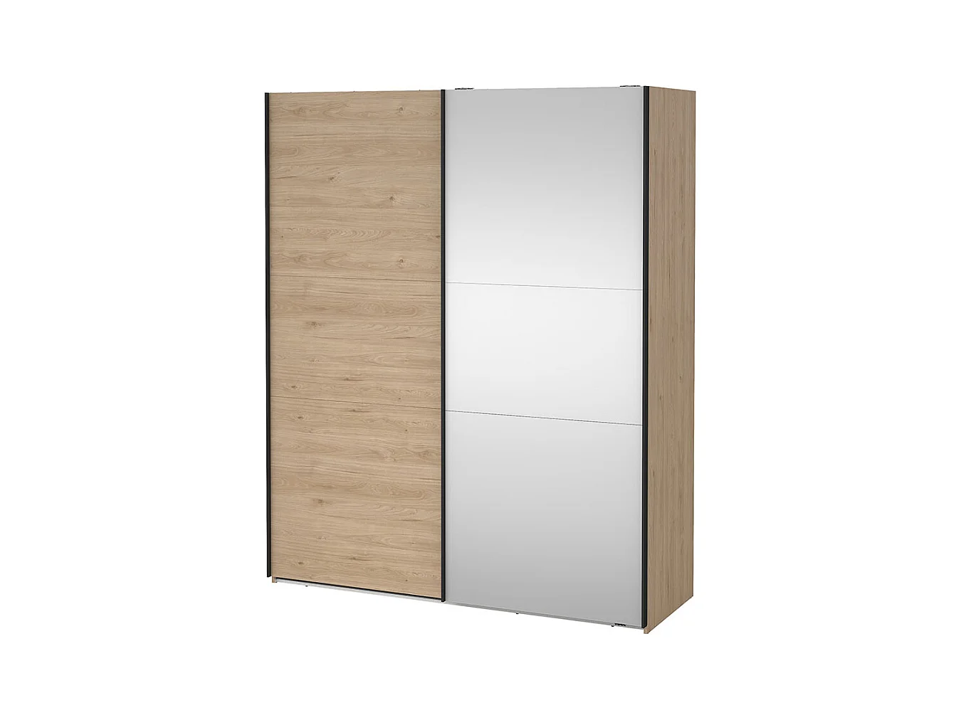 Como armoire coulissante 2 portes 180x220cm chêne décor.