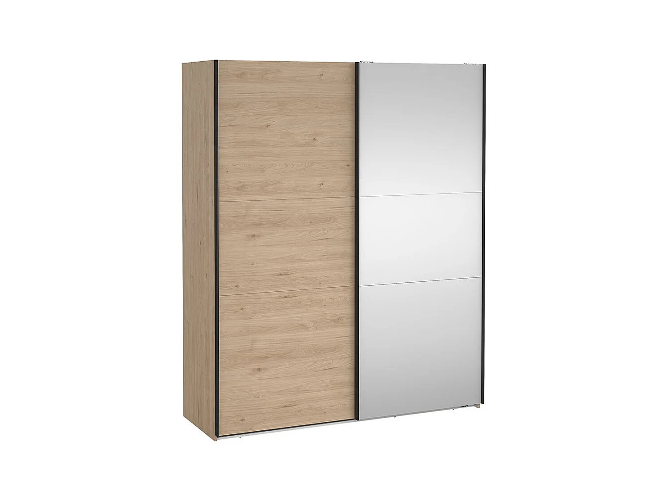 Como armoire coulissante 2 portes 180x220cm chêne décor.