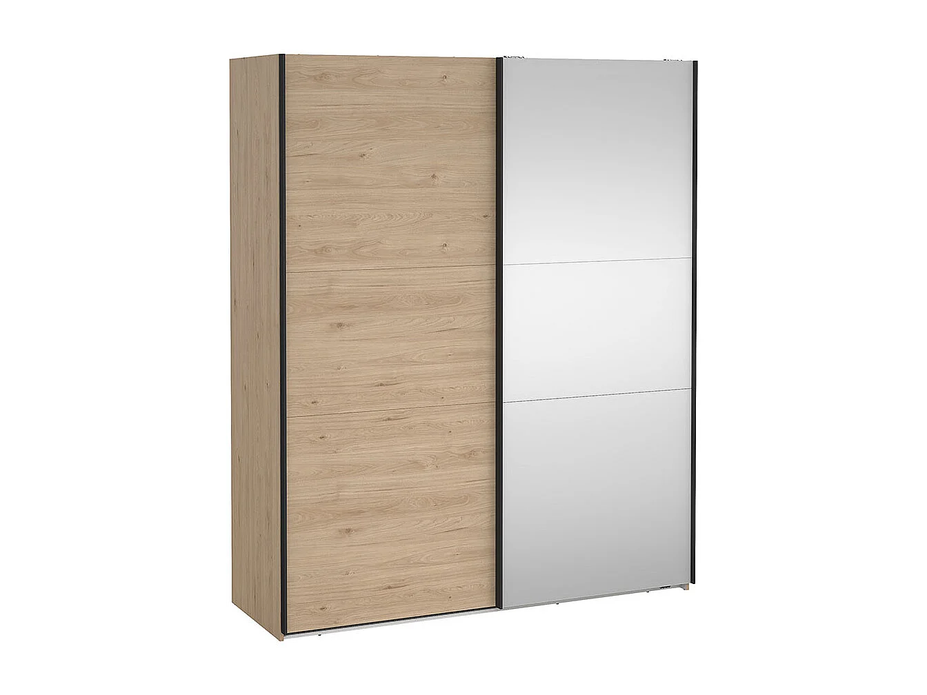 Como armoire coulissante 2 portes 180x220cm chêne décor.