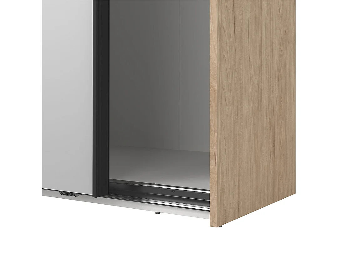 Como armoire coulissante 2 portes 180x220cm chêne décor.