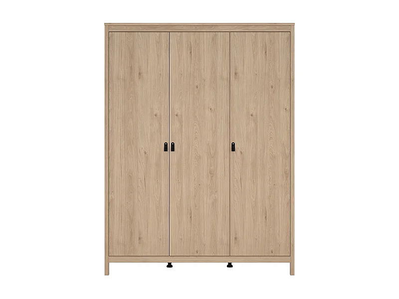 Madrid Kleiderschrank 199x150x59cm, 3 Türen Eichen-Dekor.