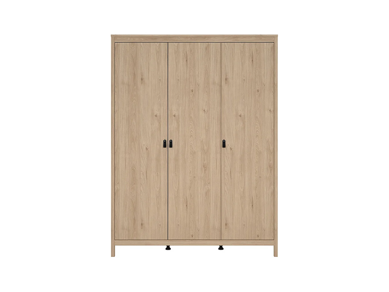 Madrid Kleiderschrank 199x150x59cm, 3 Türen Eichen-Dekor.