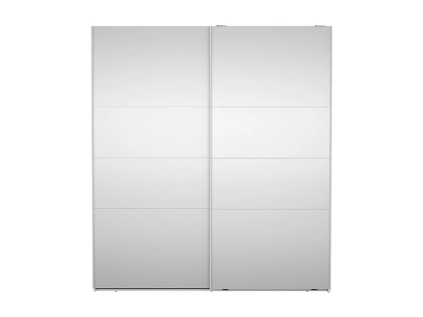 Catania armoire coulissante 2 portes avec miroir 180x200cm blanc.