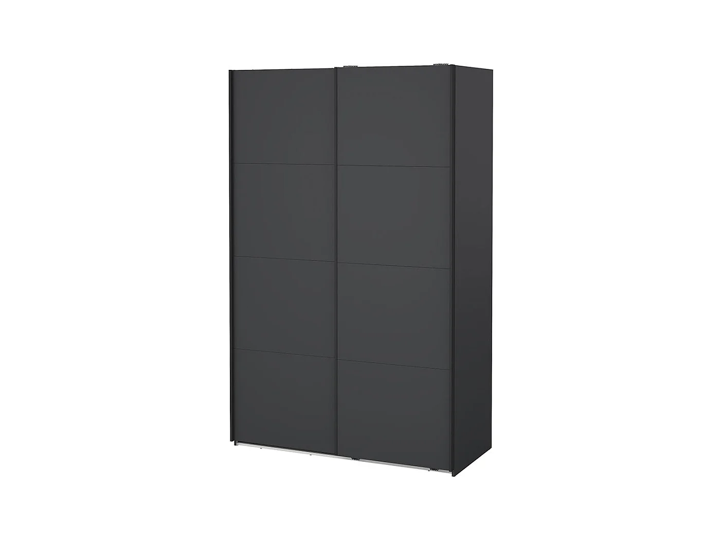 Bergamo armoire coulissante 2 portes 140x220cm gris mat.