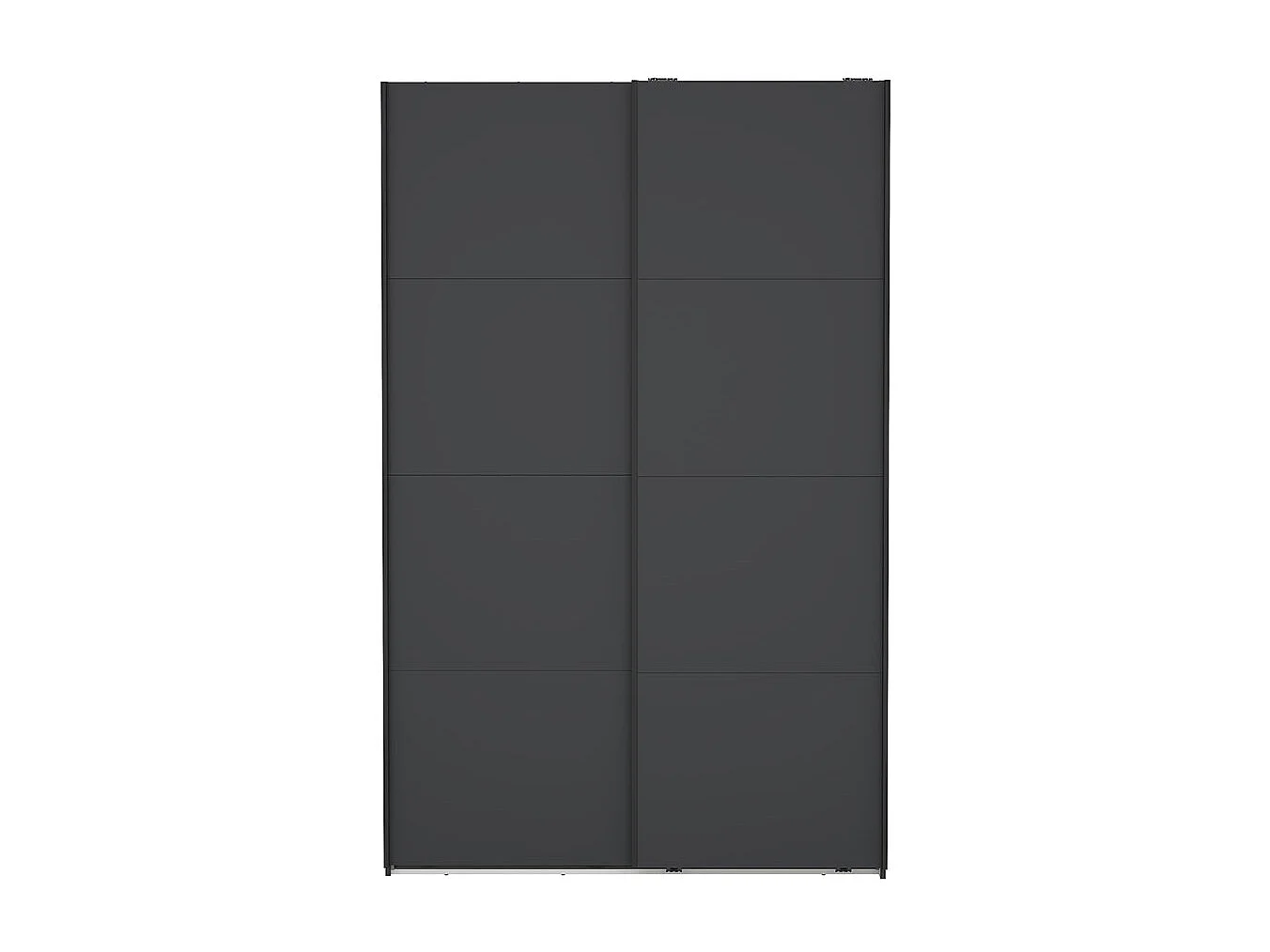 Bergamo armoire coulissante 2 portes 140x220cm gris mat.