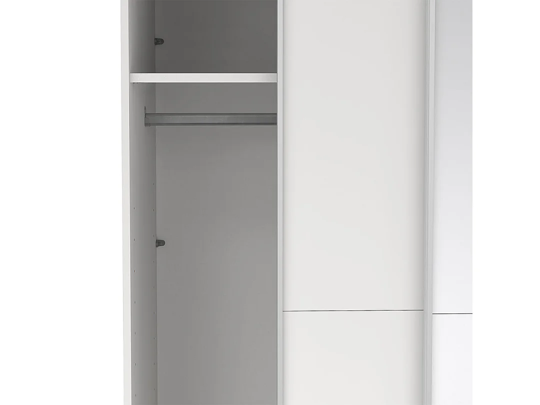 Como armoire coulissante 2 portes 120x220cm blanc.