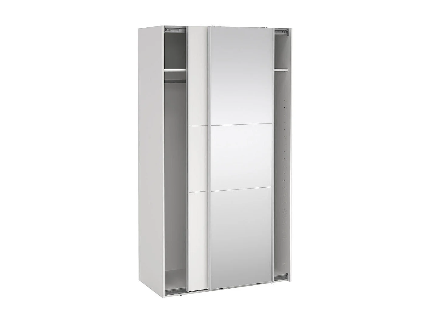 Como Schiebetürenschrank 2 Türen 120x220cm weiß.