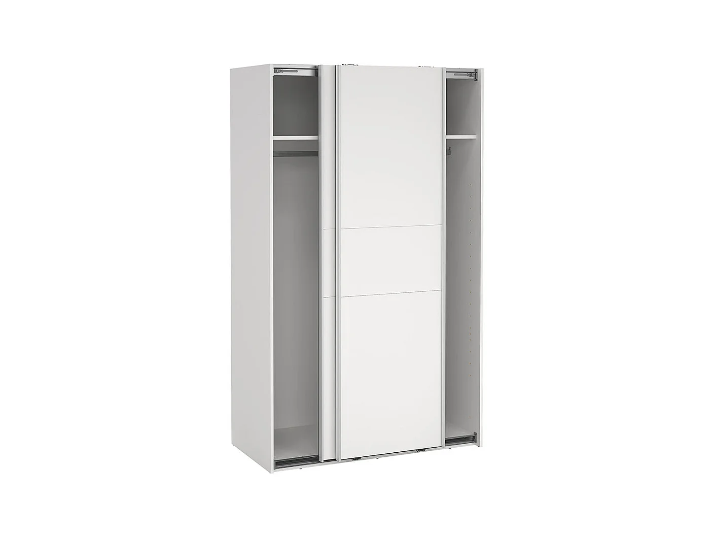 Como schuifdeurkast 2 deuren 120x200cm wit.