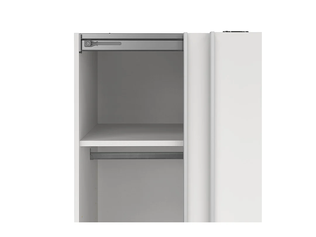 Como schuifdeurkast 2 deuren 120x200cm wit.