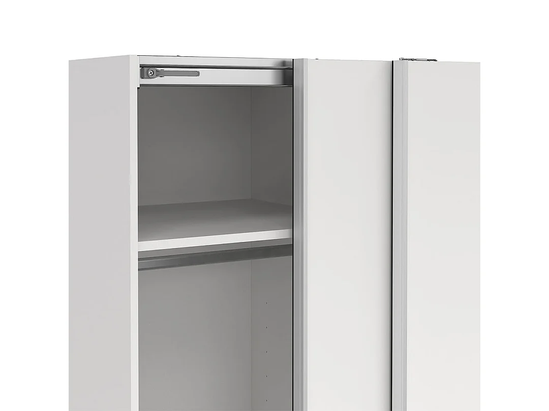 Como schuifdeurkast 2 deuren 120x200cm wit.