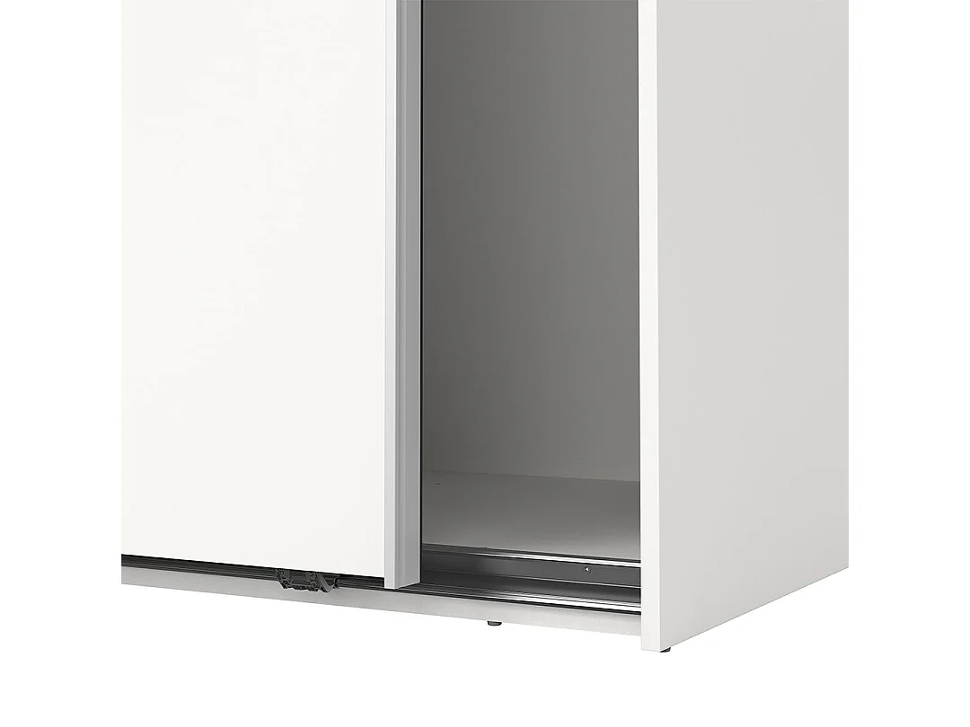 Como schuifdeurkast 2 deuren 120x200cm wit.