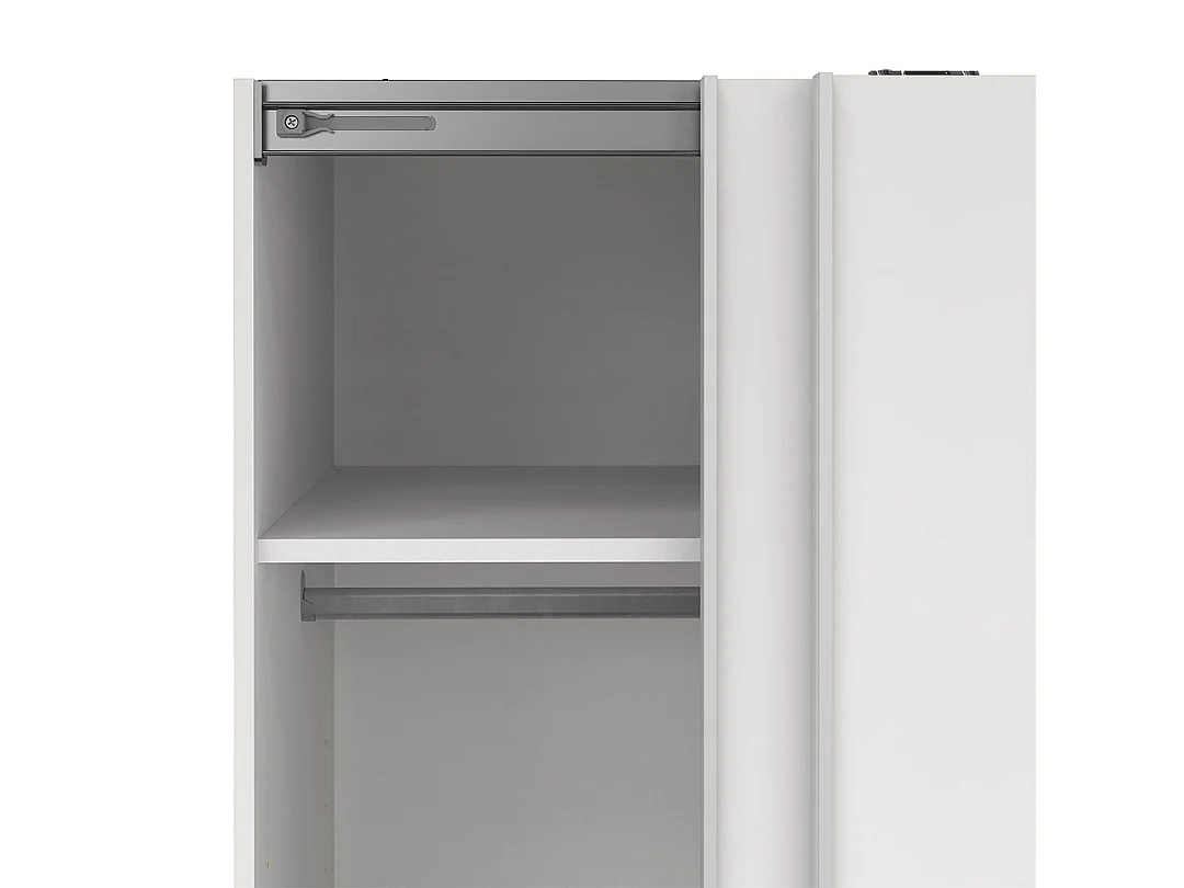 Como schuifdeurkast 2 deuren 120x200cm wit.