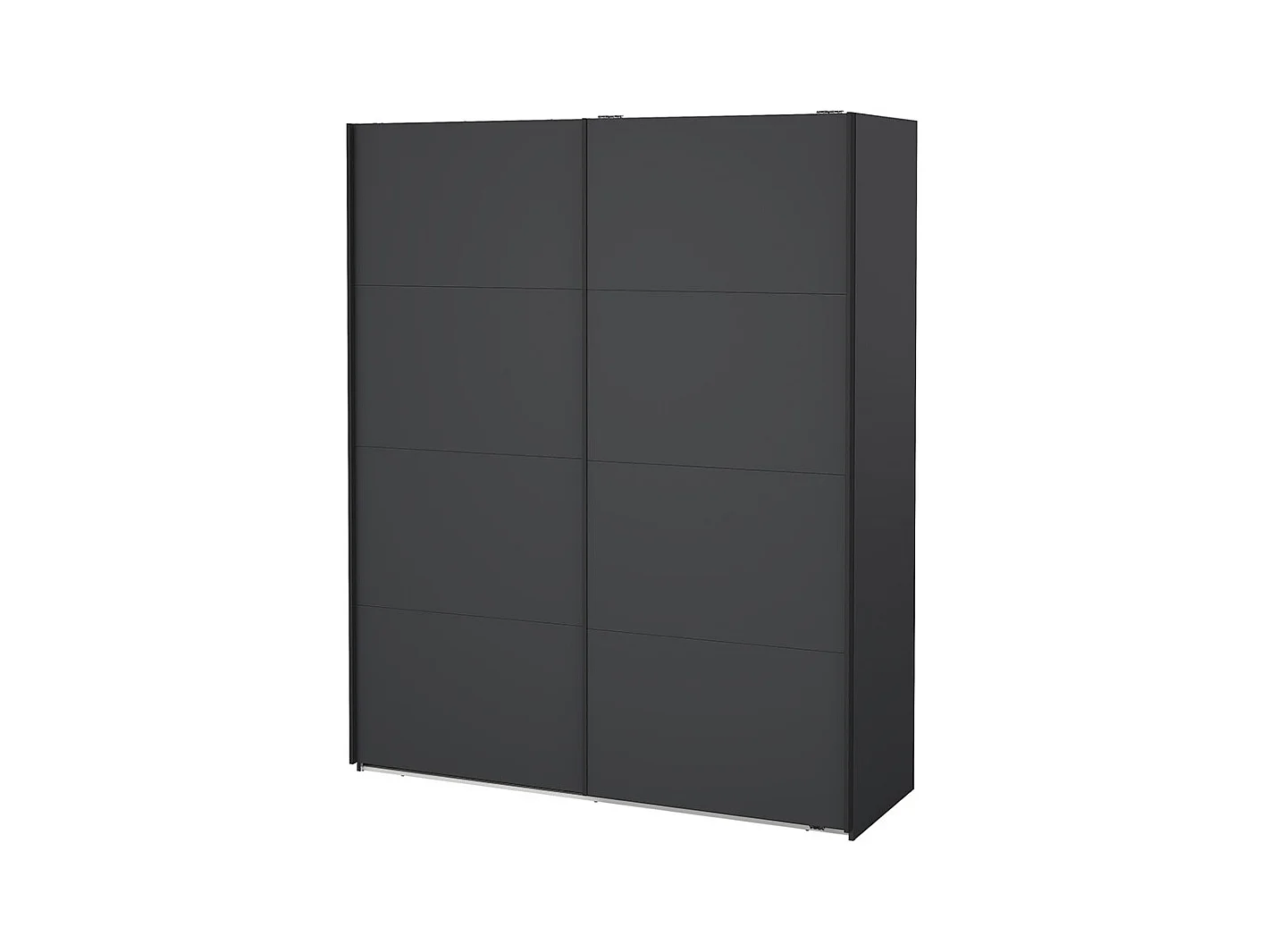Bergamo armoire coulissante 2 portes 180x220cm gris mat.