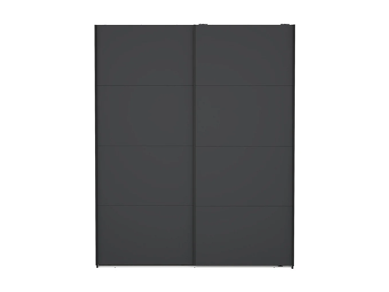Bergamo armoire coulissante 2 portes 180x220cm gris mat.
