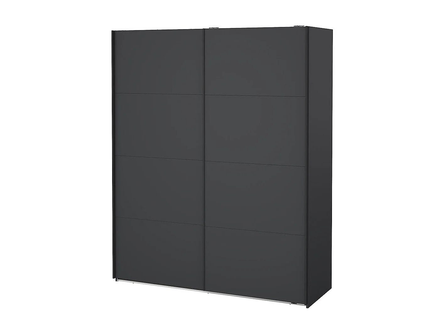 Bergamo armoire coulissante 2 portes 180x220cm gris mat.
