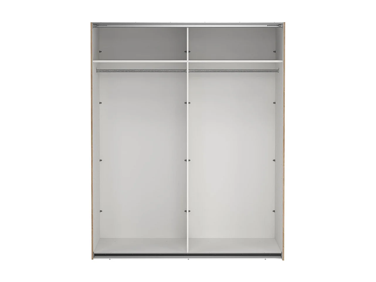 Como Schiebetürenschrank 2 Türen mit Spiegel 180x220cm Eiche Dekor.