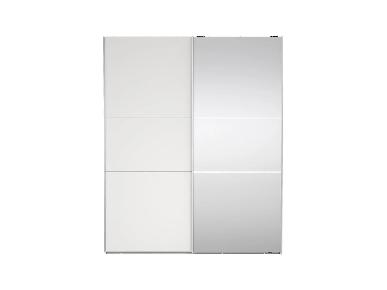 Como armoire coulissante 2 portes 180x220cm blanc.