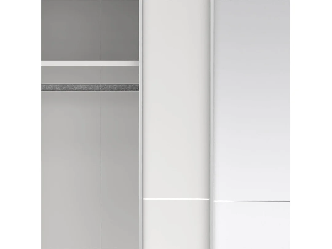 Como armoire coulissante 2 portes 180x220cm blanc.