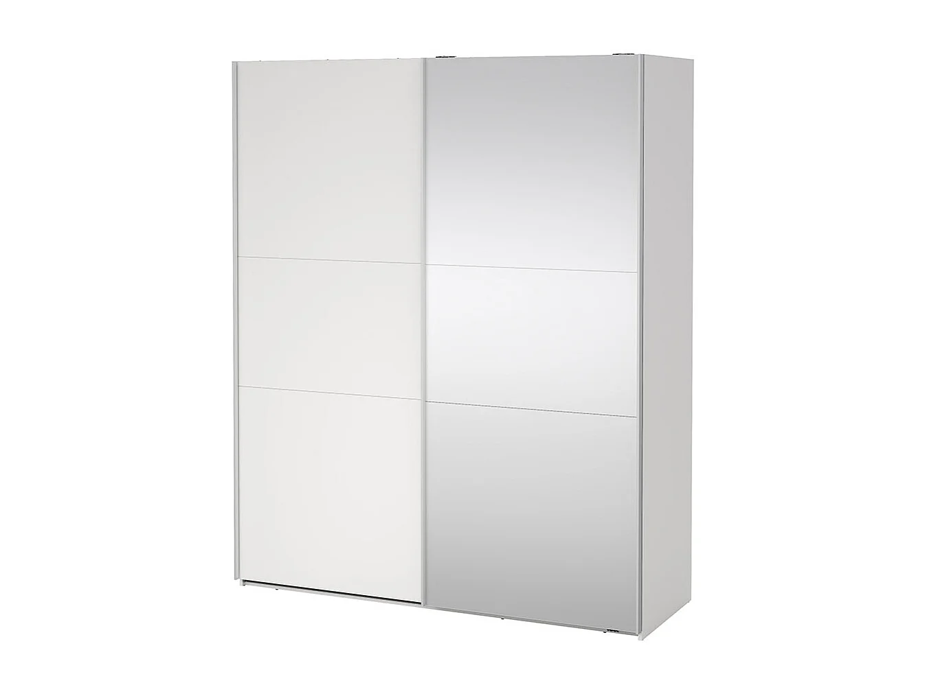 Como schuifdeurkast 2 deuren 180x220cm wit.