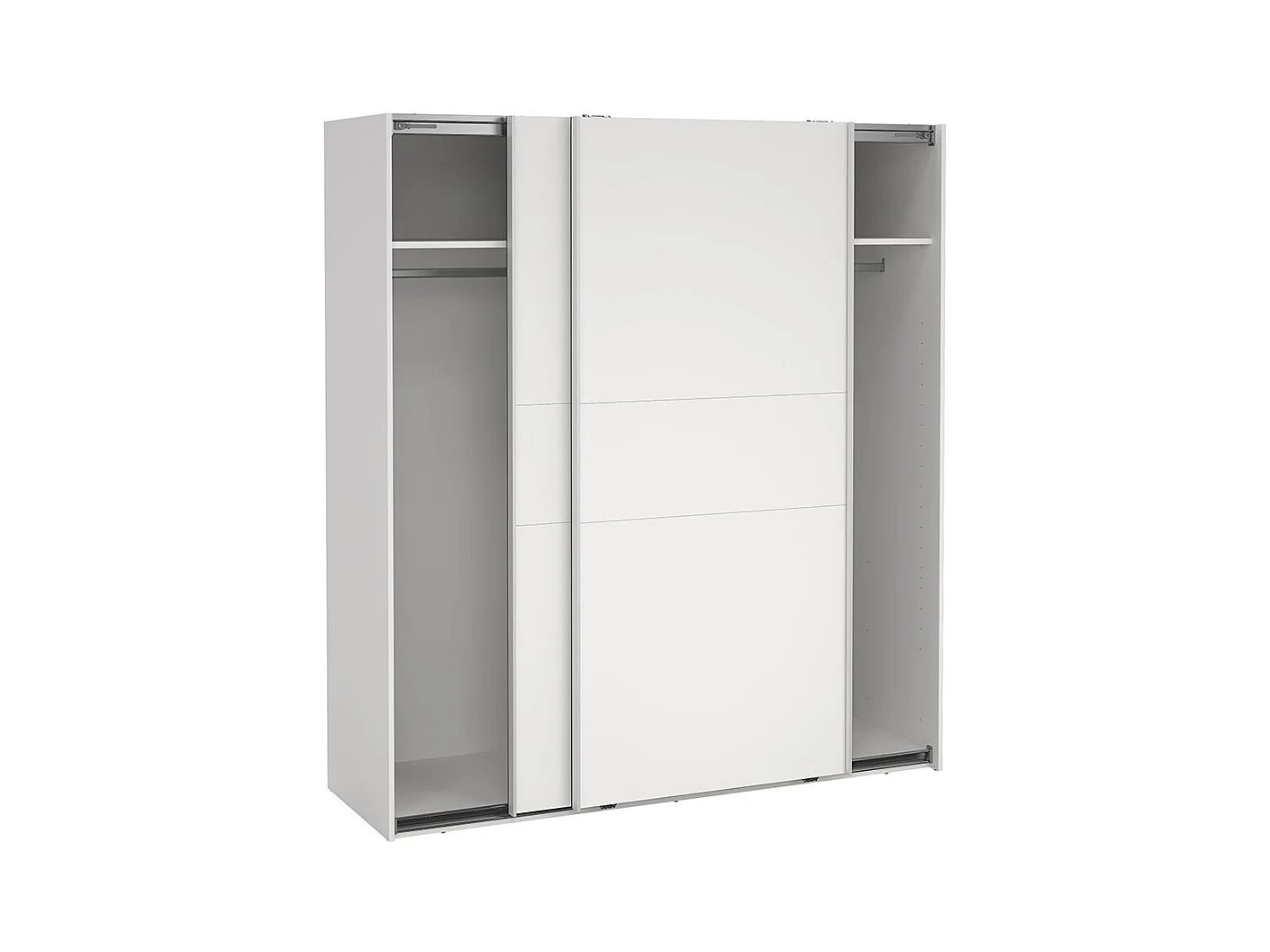 Como armoire coulissante 2 portes 180x200cm blanc.