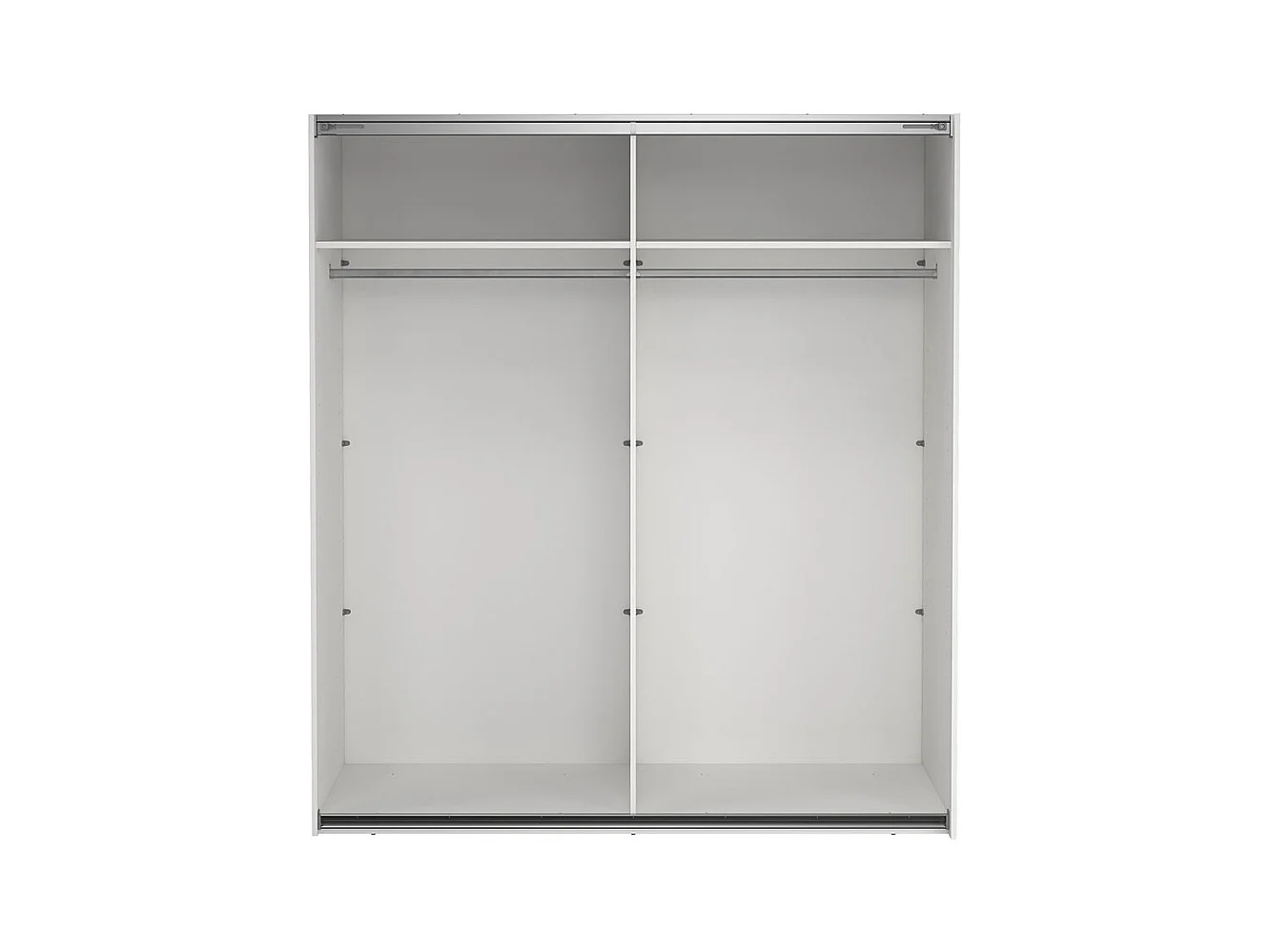 Como armoire coulissante 2 portes 180x200cm blanc.