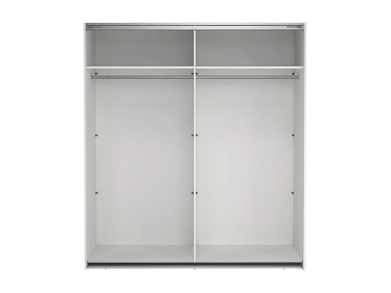 Como armoire coulissante 2 portes 180x200cm blanc.