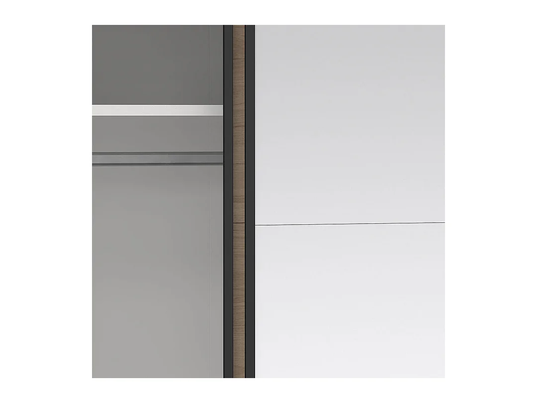 Bergamo schuifdeurkast 2 deuren 180x220cm eikdecor.