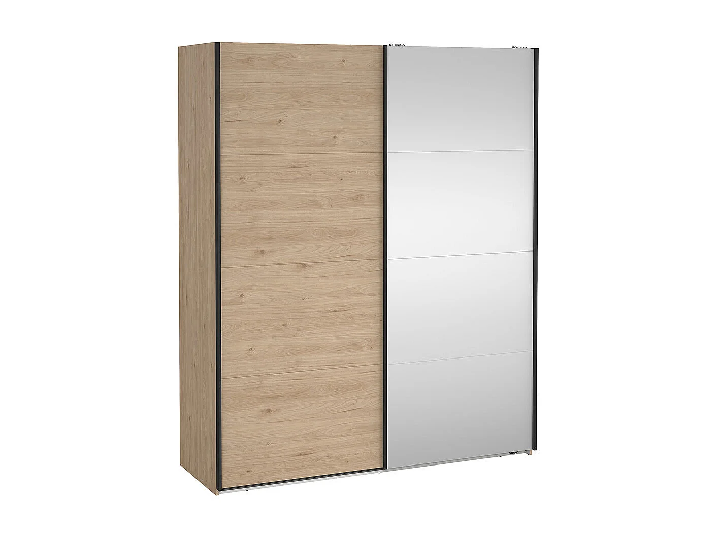 Bergamo Schiebetürenschrank 2 Türen 180x220cm Eiche Dekor.