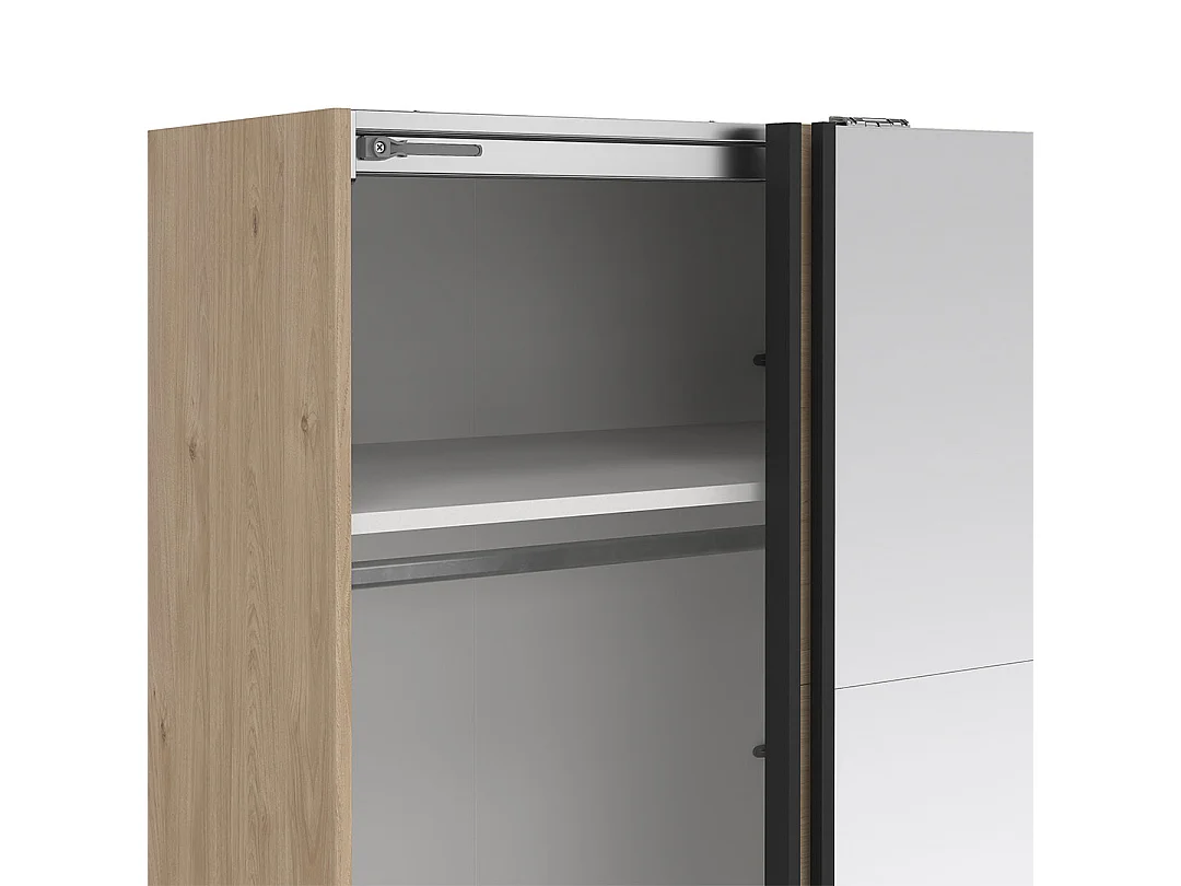Bergamo Schiebetürenschrank 2 Türen 180x220cm Eiche Dekor.