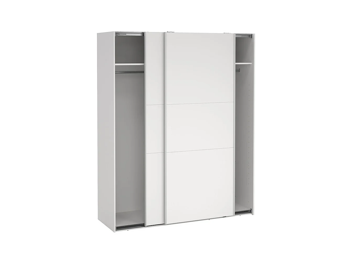 Como armoire coulissante 2 portes 180x220cm blanc.