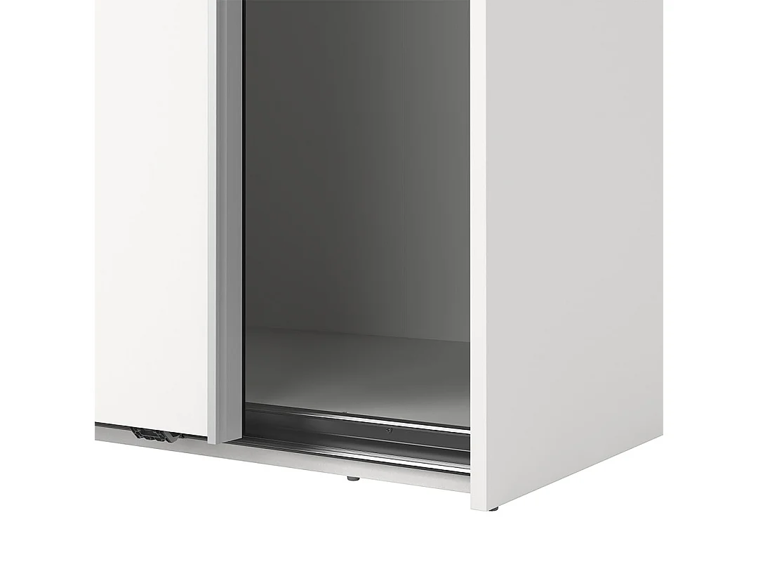 Como armoire coulissante 2 portes 180x220cm blanc.