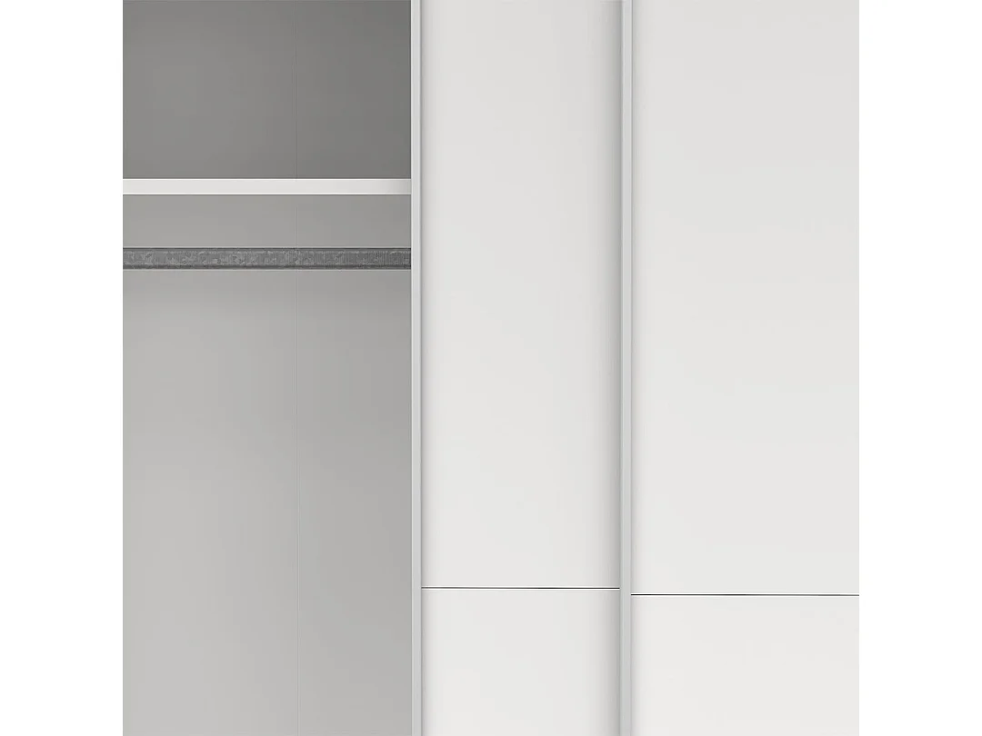 Como armoire coulissante 2 portes 180x220cm blanc.
