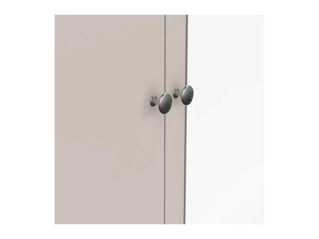 Madrid armoire de rangement 3 portes 150x200cm cachemire.