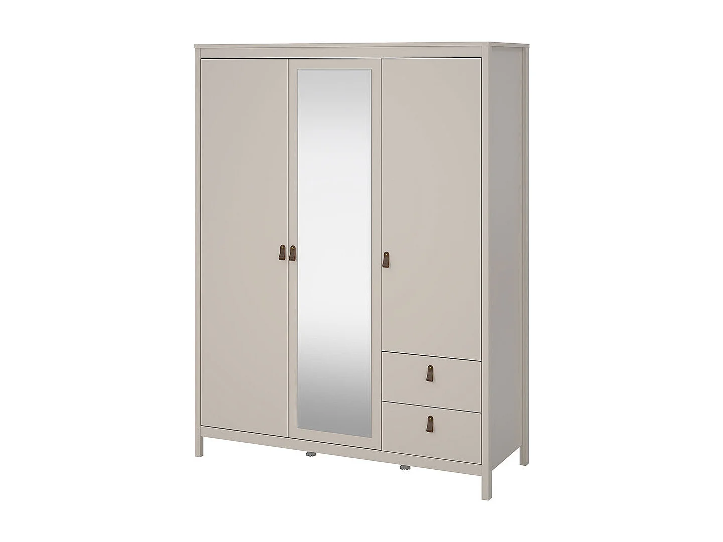 Madrid armoire de rangement 3 portes 150x200cm cachemire.