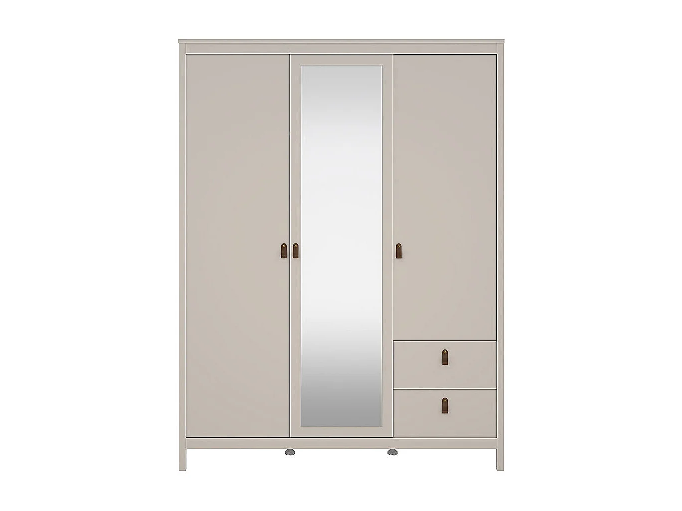 Madrid armoire de rangement 3 portes 150x200cm cachemire.