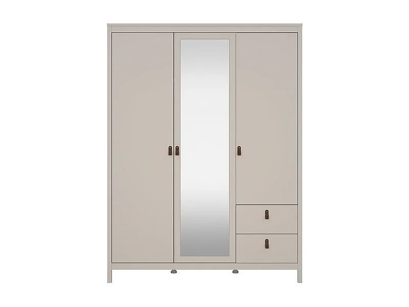 Madrid armoire de rangement 3 portes 150x200cm cachemire.