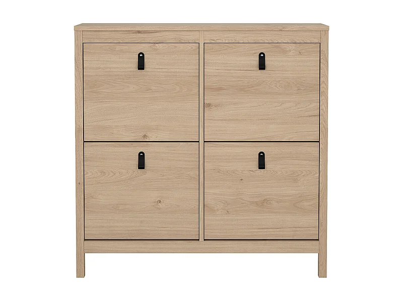 Madrid Schuhschrank 4 Klapptüren Eichen-Dekor.