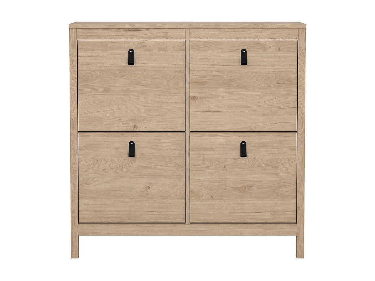 Madrid Schuhschrank 4 Klapptüren Eichen-Dekor.