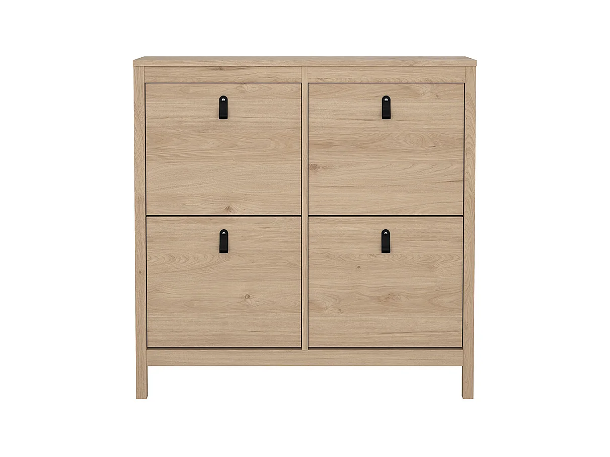 Madrid Schuhschrank 4 Klapptüren Eichen-Dekor.