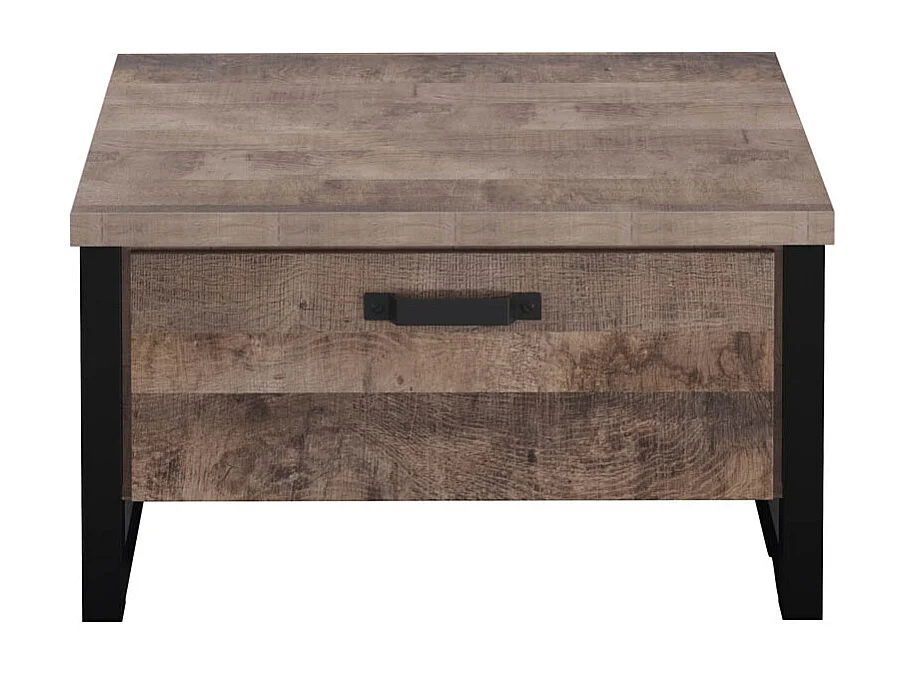 Emile Couchtisch 2 Schubladen, EicheTabak dekor.