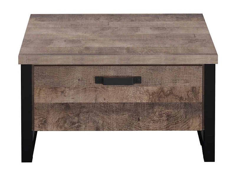 Emile Couchtisch 2 Schubladen, EicheTabak dekor.