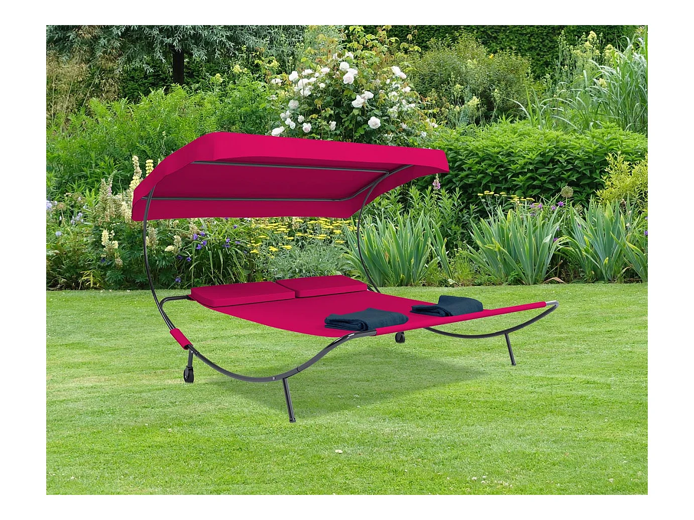 Sun lounger Bindox Red H. 137 x W. 180 x D. 200 cm