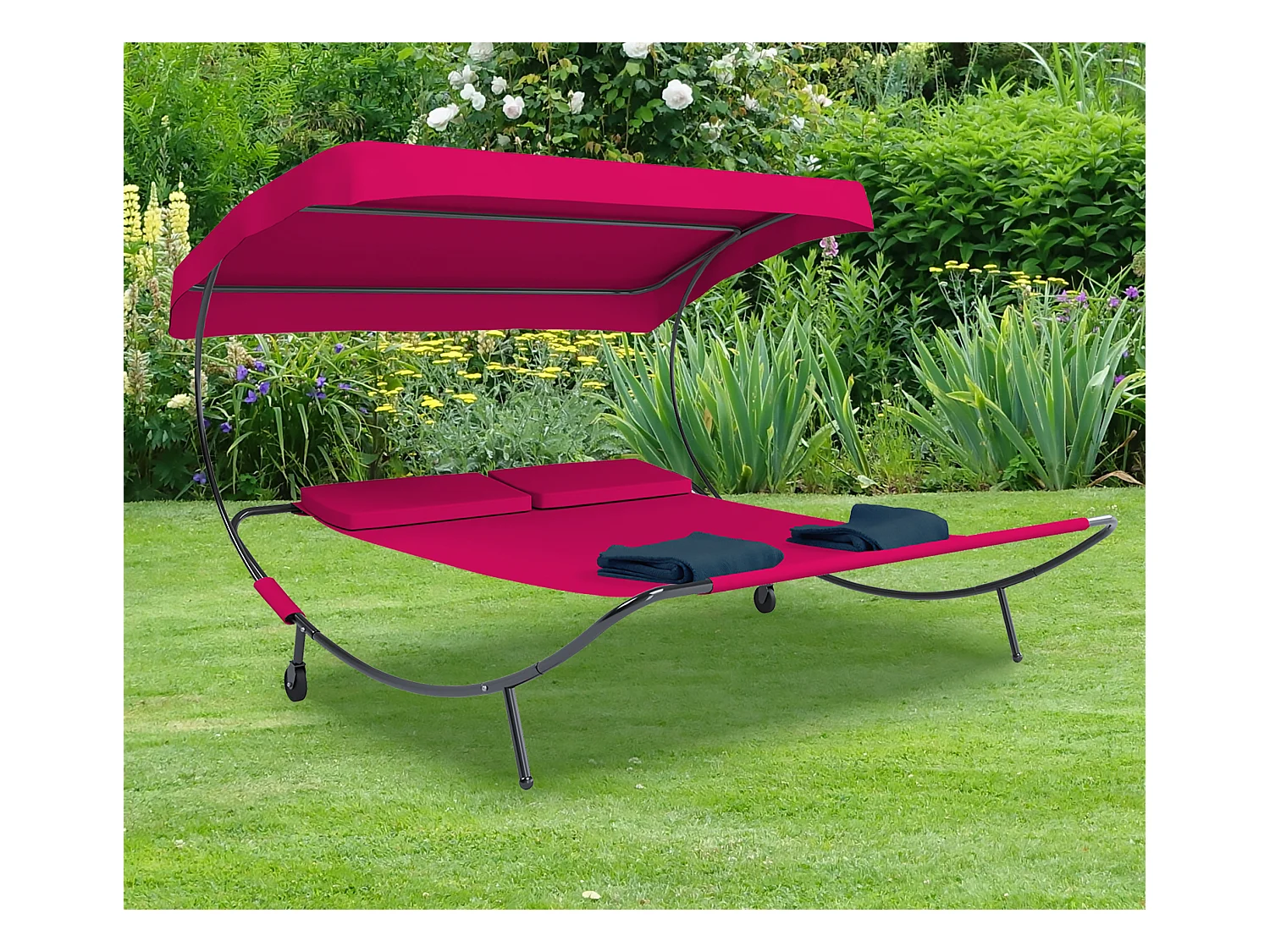 Sun lounger Bindox Red H. 137 x W. 180 x D. 200 cm
