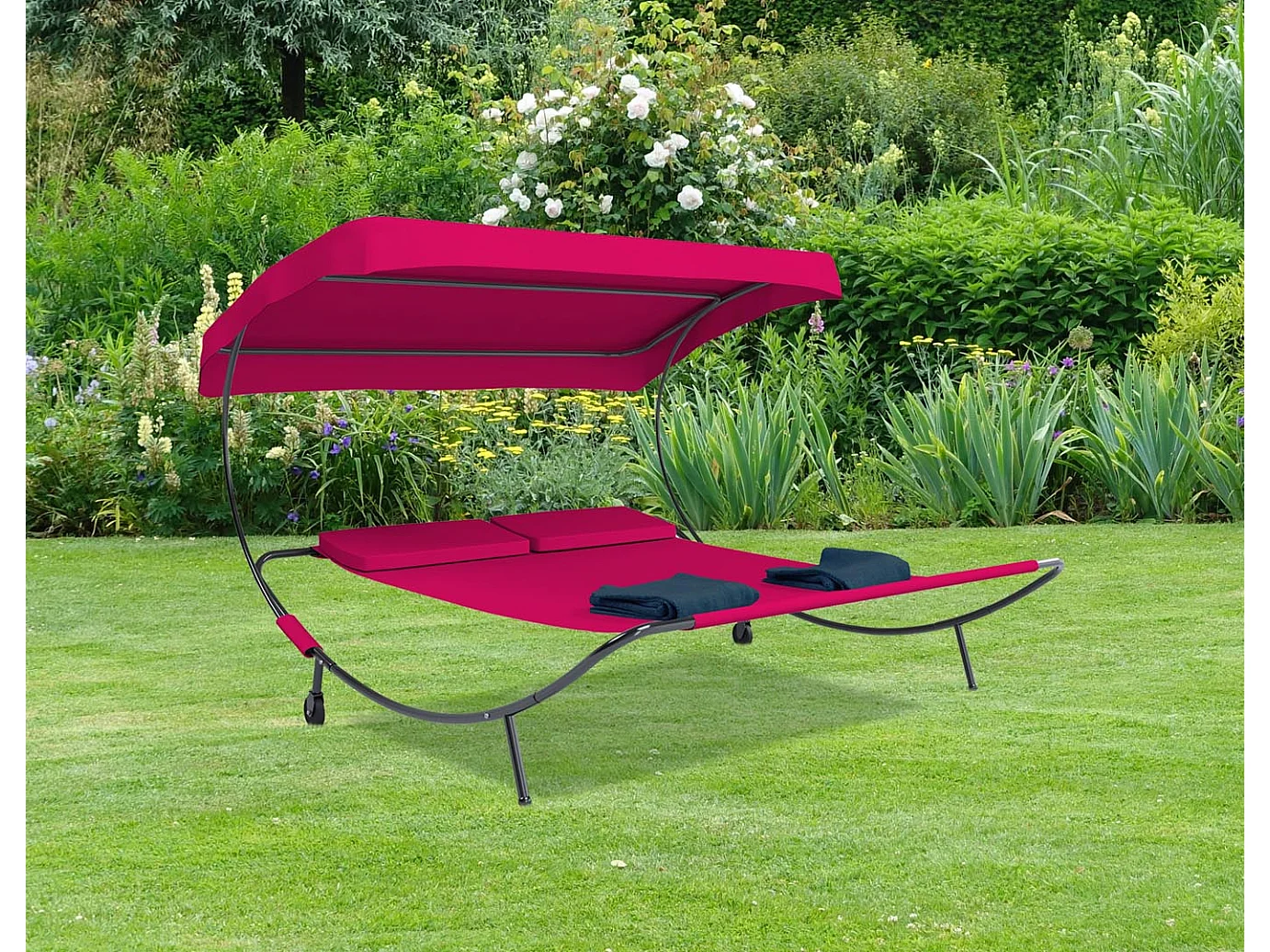 Sun lounger Bindox Red H. 137 x W. 180 x D. 200 cm