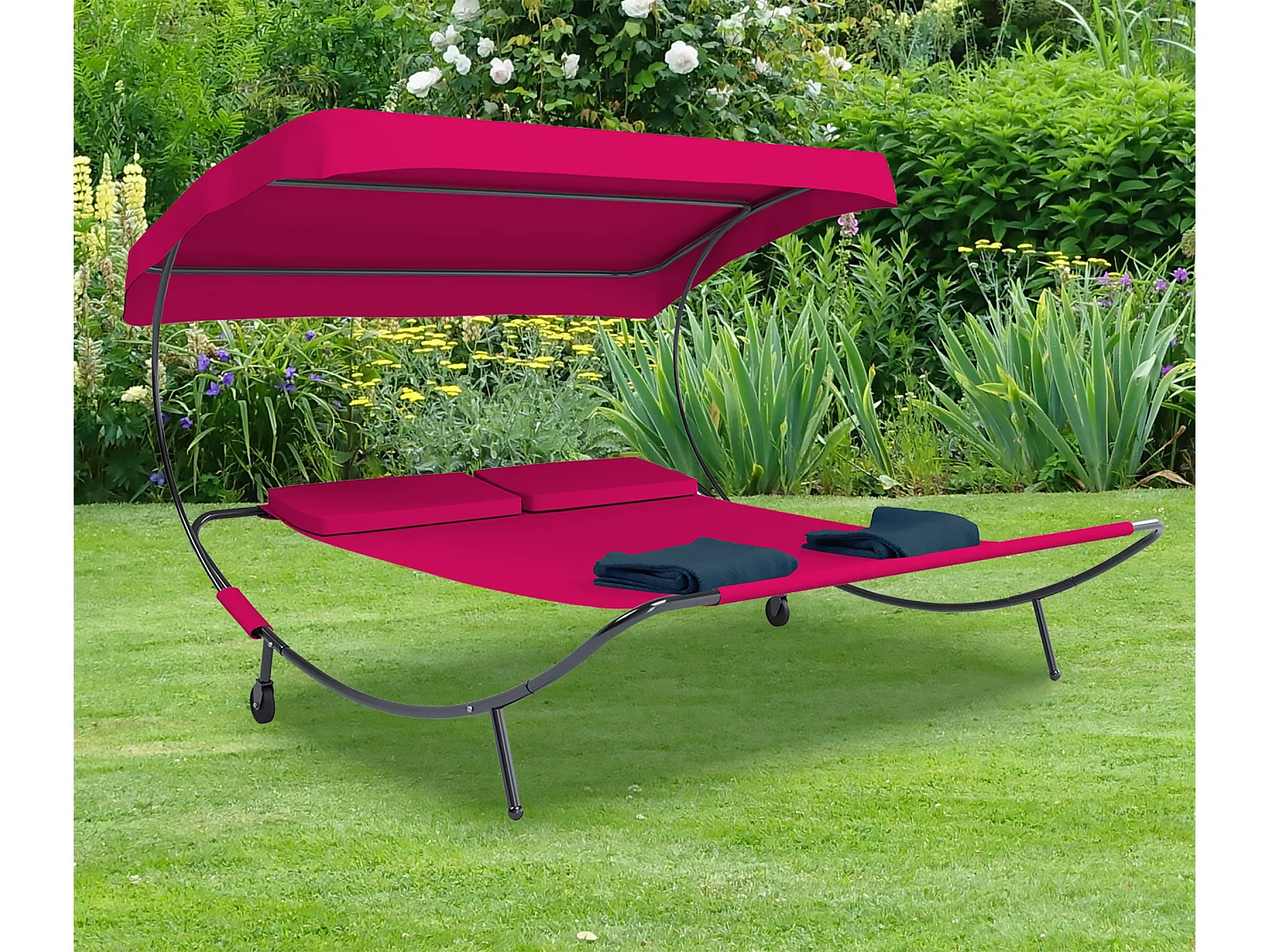 Sun lounger Bindox Red H. 137 x W. 180 x D. 200 cm