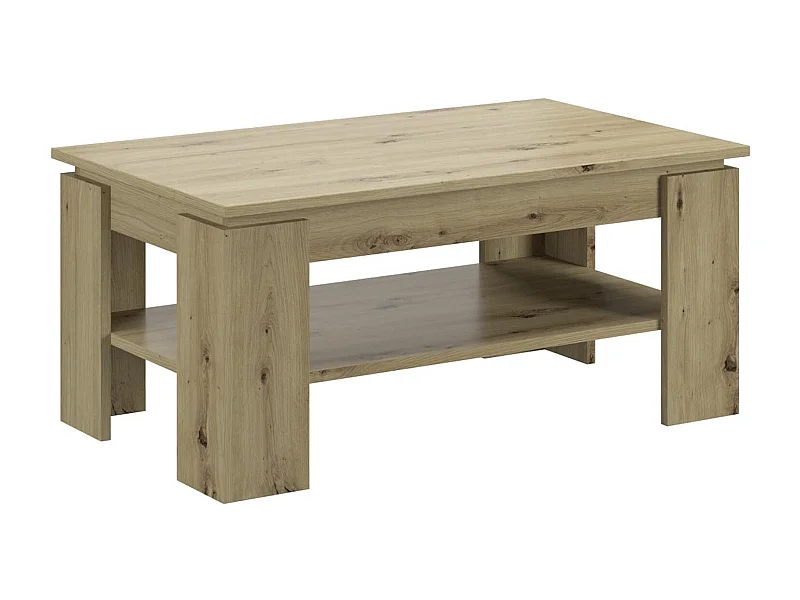 Titan Couchtisch 1 Ablage Eiche dekor.